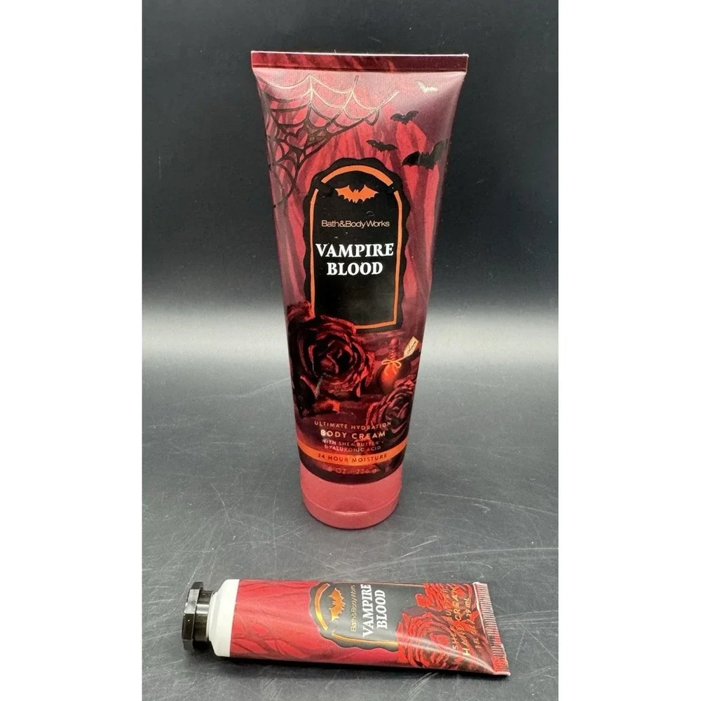 Bath & Body Works Vampire Blood Body Cream and Hand Cream Set Halloween